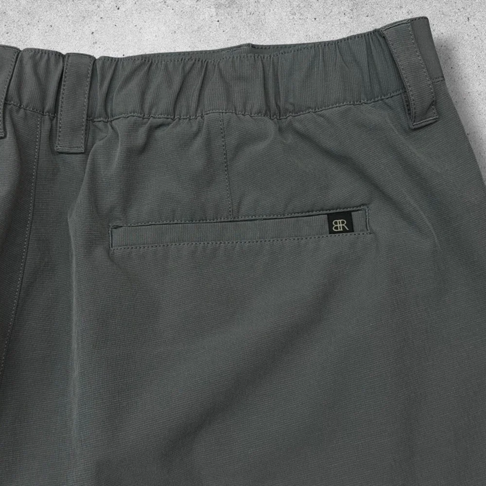 Banana Republic Shorts‎ Mens 38 (Fit 36) Gray Elastic Waist Ripstop Performance